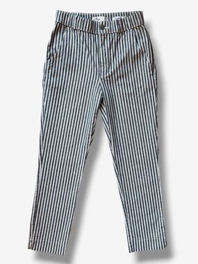 Hollister Ultra High Rise Striped Crop Pants XS Black White Straight